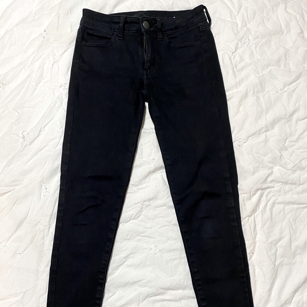 American eagle black skinny jeans